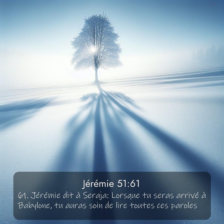 Segond Jérémie 51:61