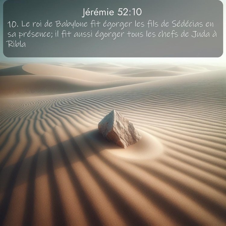 Segond Jérémie 52:10