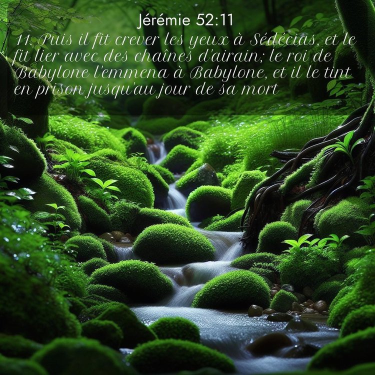 Segond Jérémie 52:11