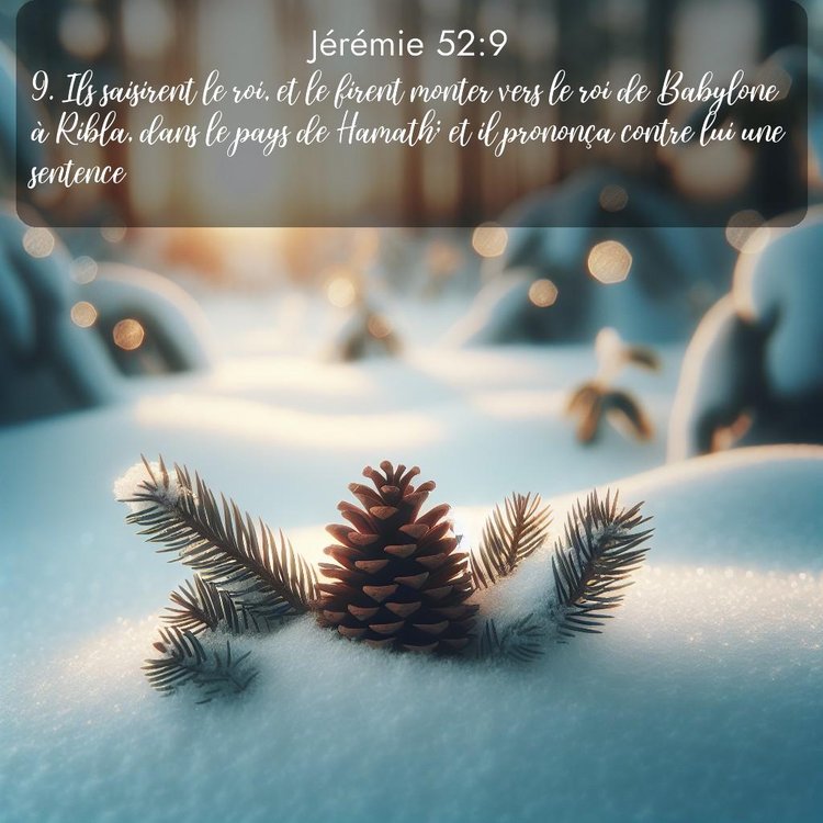 Segond Jérémie 52:9