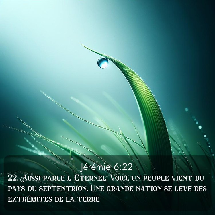 Segond Jérémie 6:22