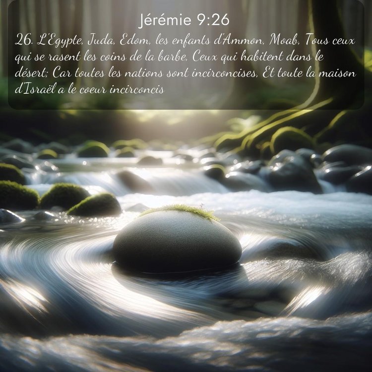 Segond Jérémie 9:26