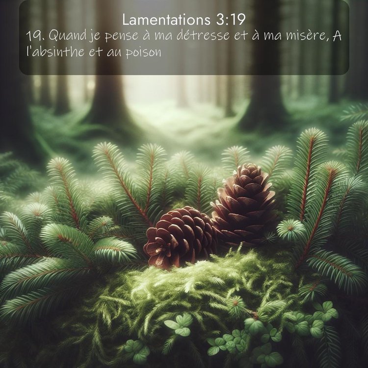 Segond Lamentations 3:19