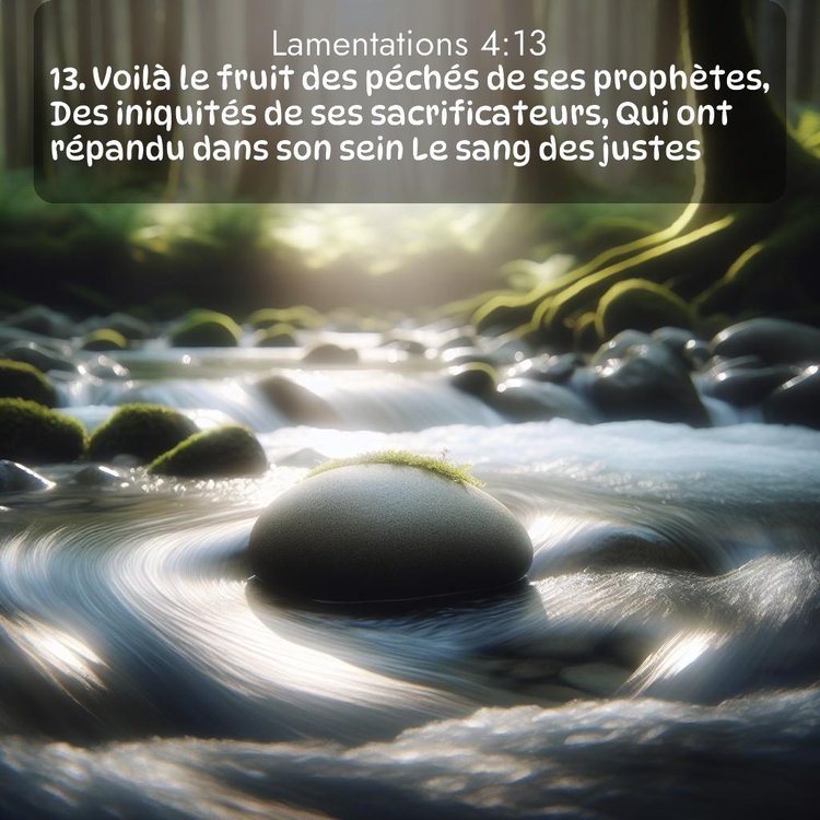 Segond Lamentations 4:13