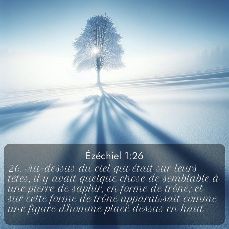 Segond Ézéchiel 1:26