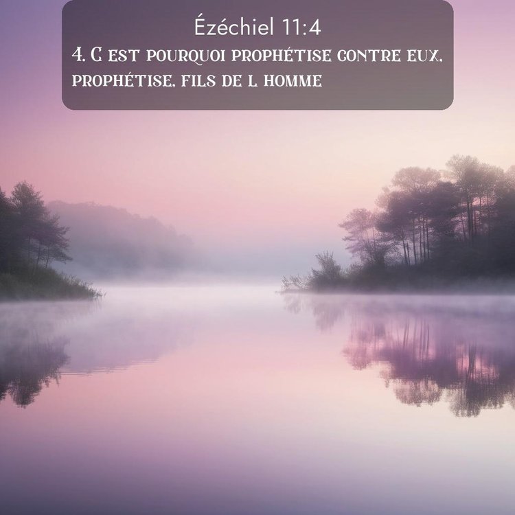 Segond Ézéchiel 11:4