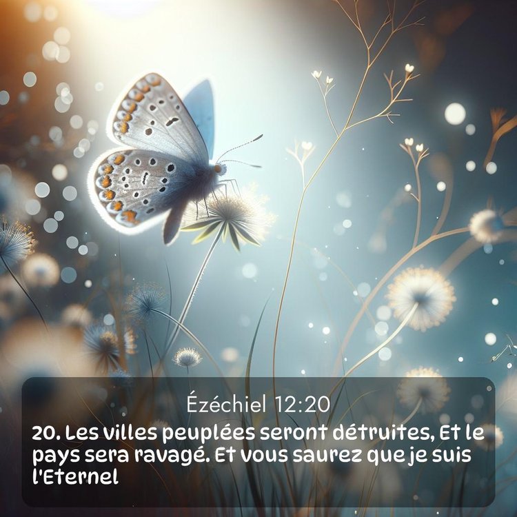 Segond Ézéchiel 12:20