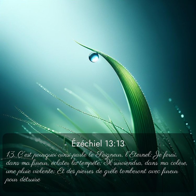 Segond Ézéchiel 13:13