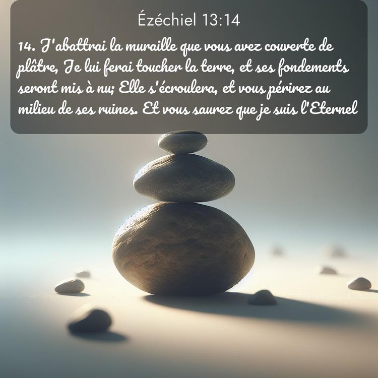 Segond Ézéchiel 13:14