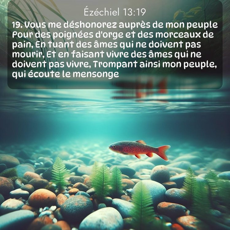 Segond Ézéchiel 13:19