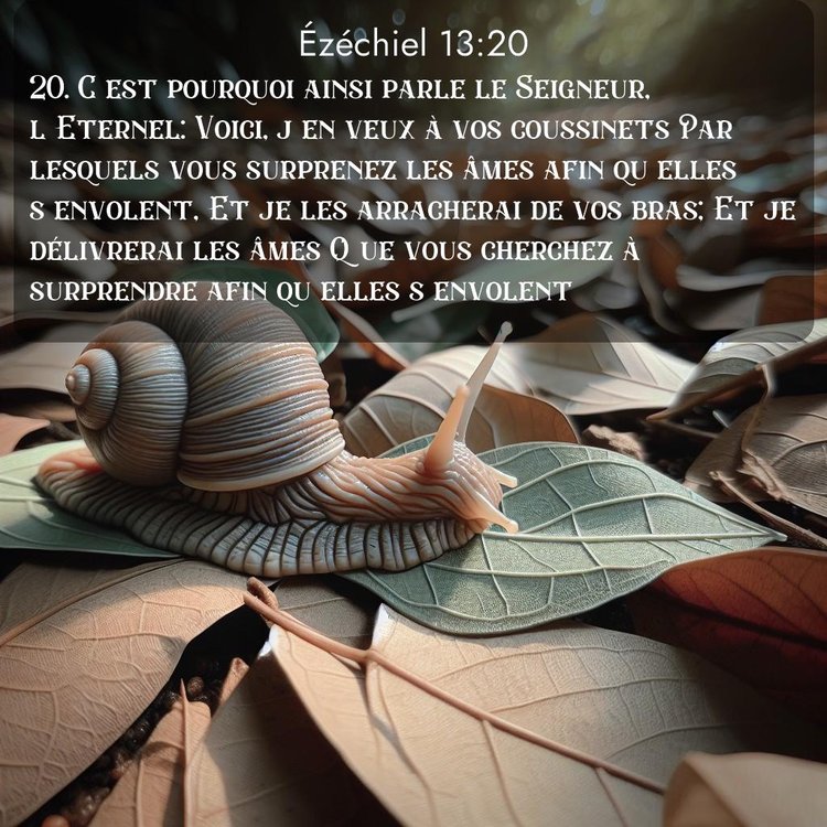 Segond Ézéchiel 13:20