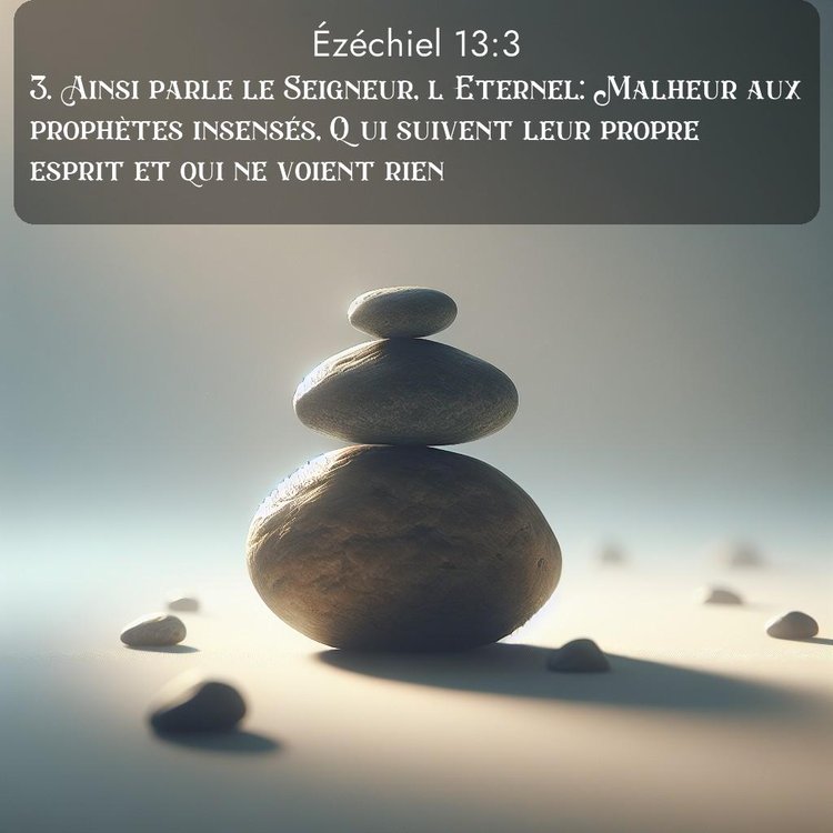 Segond Ézéchiel 13:3