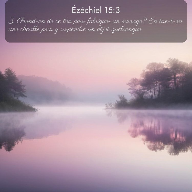 Segond Ézéchiel 15:3