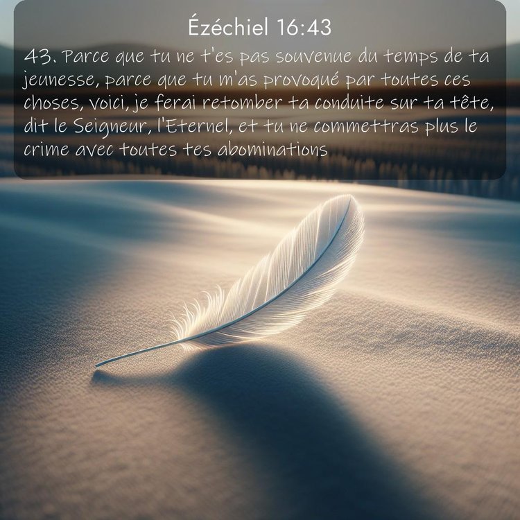 Segond Ézéchiel 16:43