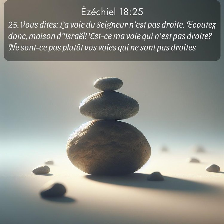 Segond Ézéchiel 18:25