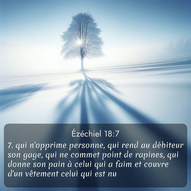 Segond Ézéchiel 18:7