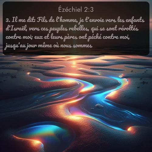 Segond Ézéchiel  ; image nature: image avec le verset biblique :Il me dit: Fils de l&#039;homme, je t&#039;envoie vers les enfants d&#039;Israël, vers ces peuples rebelles, qui se sont révoltés contre moi; eux et leurs pères ont péché contre moi, jusqu&#039;au jour même où nous sommes. ;  ; 2:3