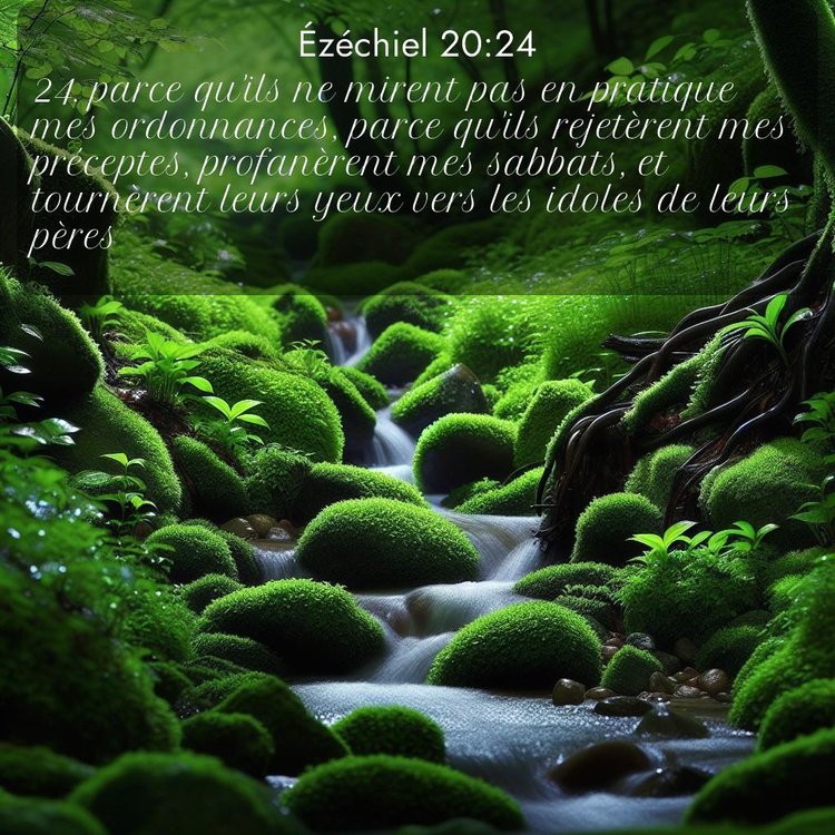 Segond Ézéchiel 20:24