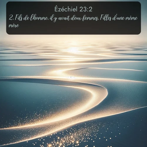 Segond Ézéchiel  ; image nature: image avec le verset biblique :Fils de l&#039;homme, il y avait deux femmes, Filles d&#039;une même mère. ;  ; 23:2