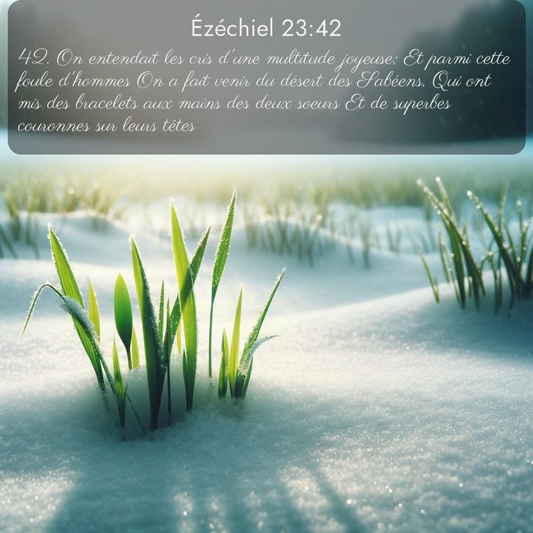 Segond Ézéchiel 23:42