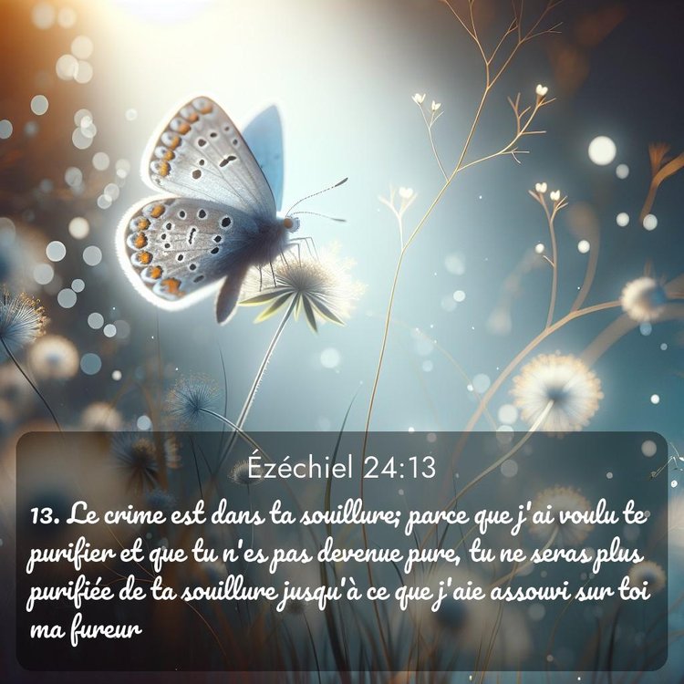 Segond Ézéchiel 24:13