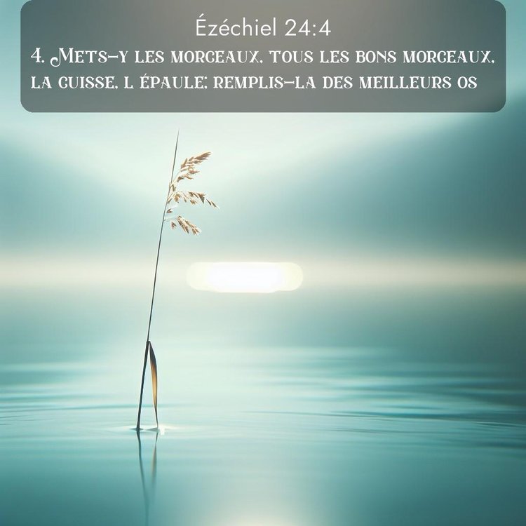 Segond Ézéchiel 24:4