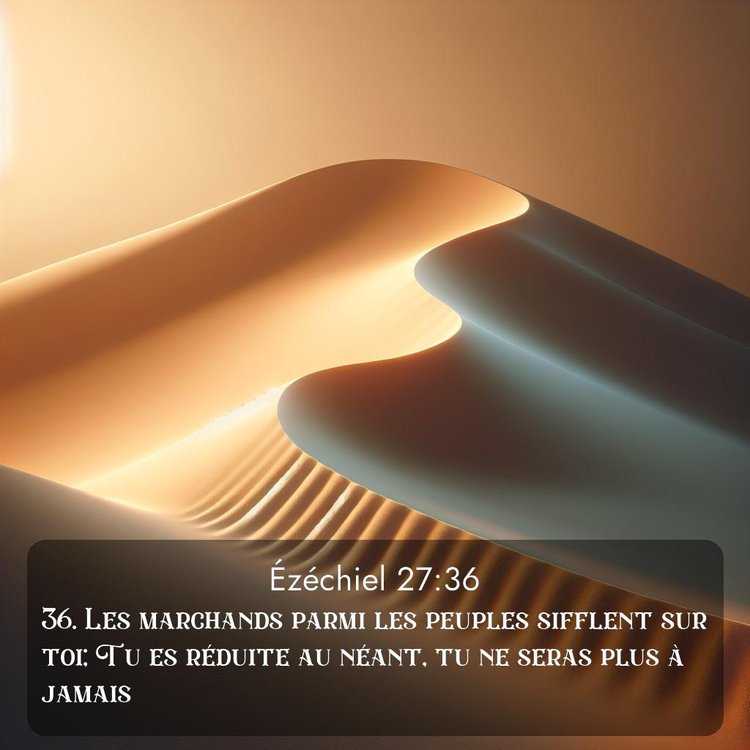 Segond Ézéchiel 27:36