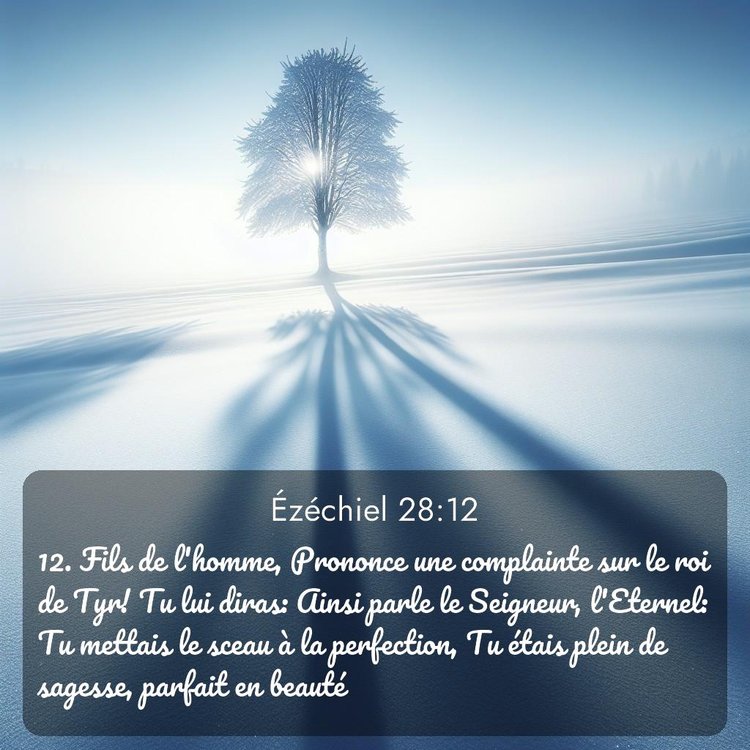 Segond Ézéchiel 28:12