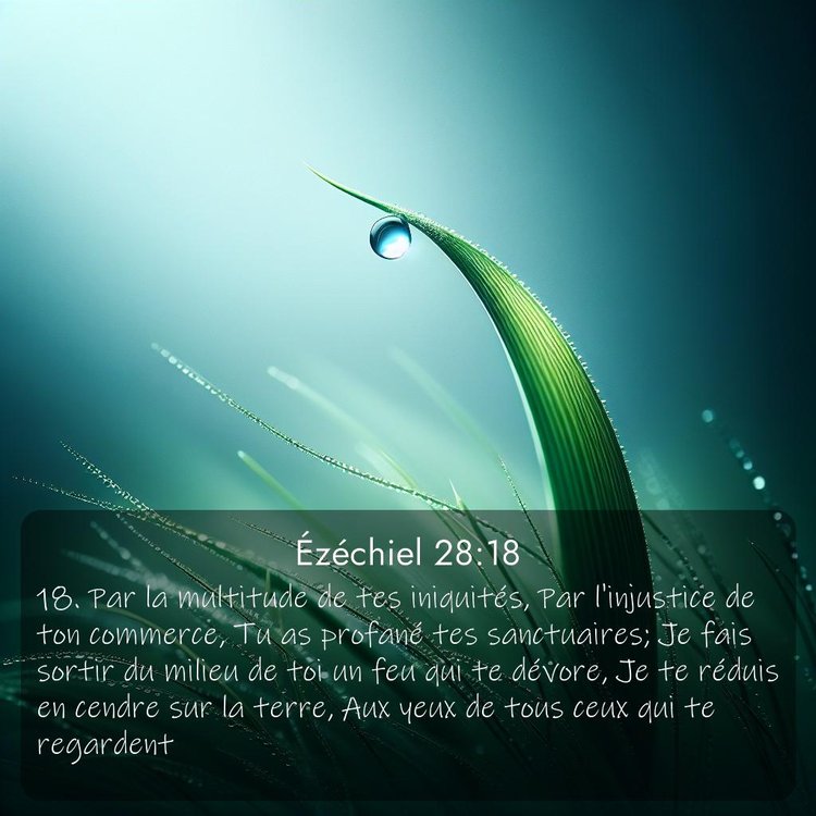 Segond Ézéchiel 28:18