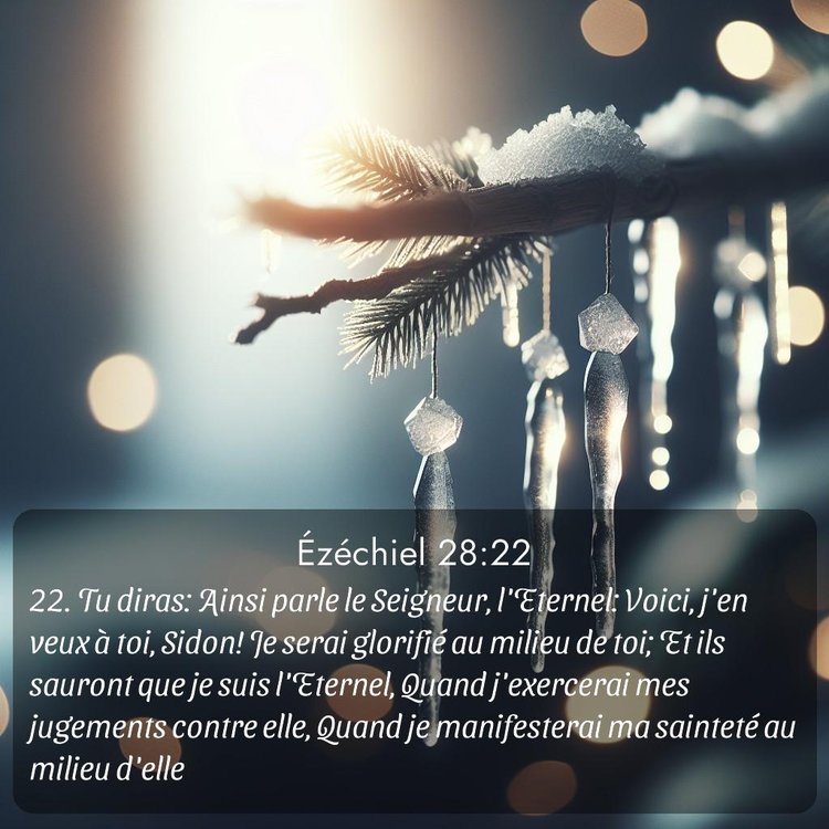 Segond Ézéchiel 28:22