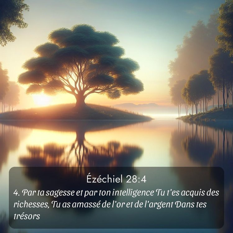 Segond Ézéchiel 28:4