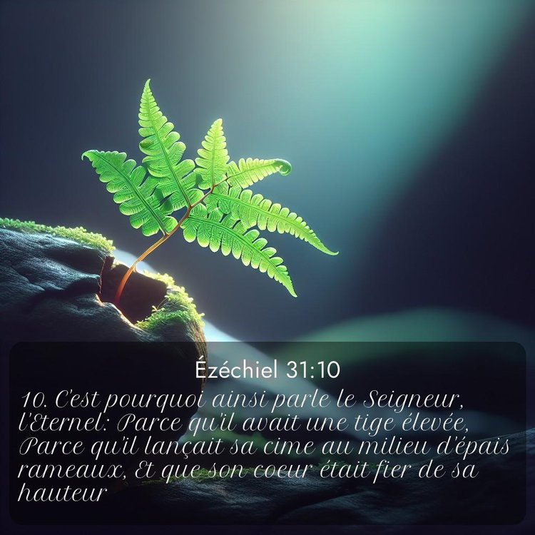 Segond Ézéchiel 31:10