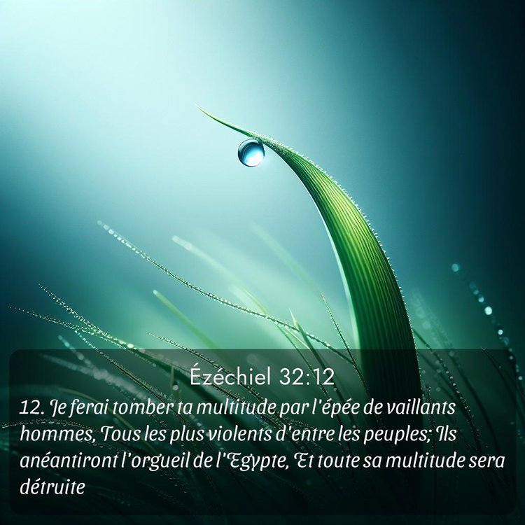 Segond Ézéchiel 32:12