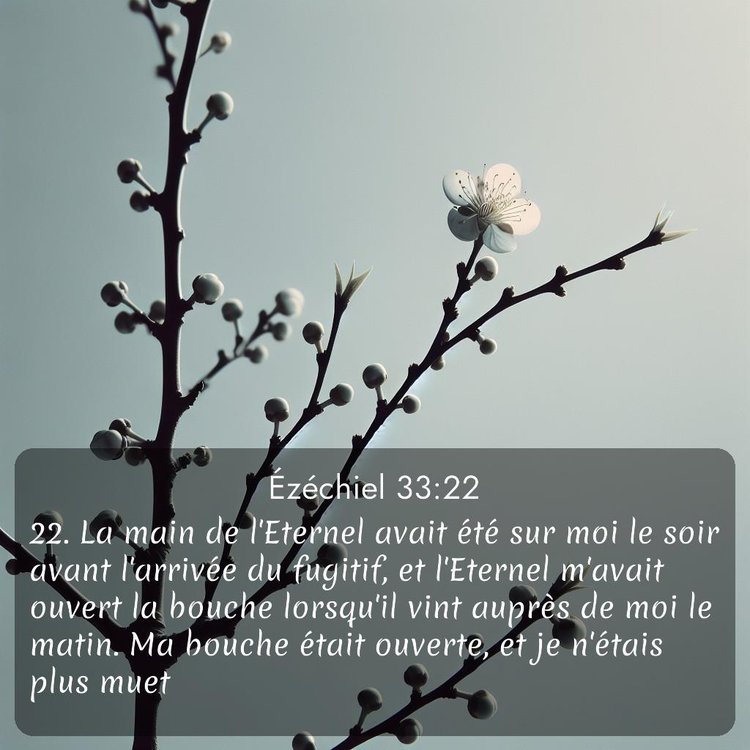 Segond Ézéchiel 33:22