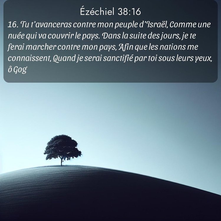 Segond Ézéchiel 38:16