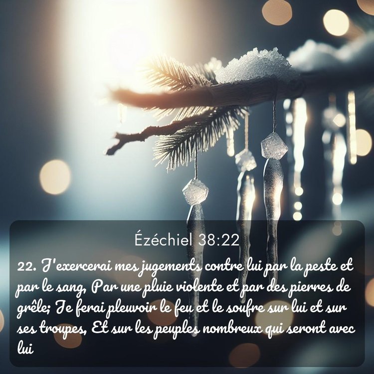 Segond Ézéchiel 38:22