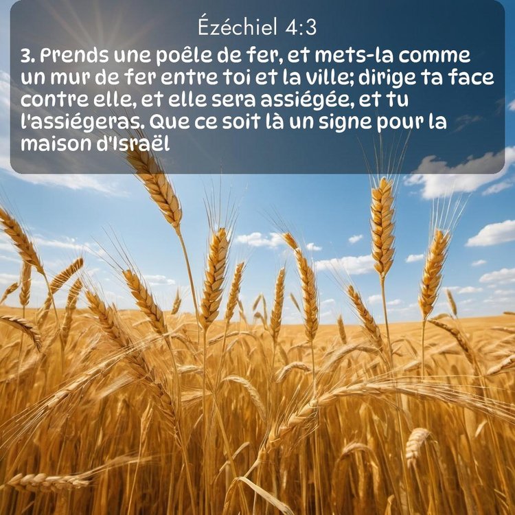 Segond Ézéchiel 4:3