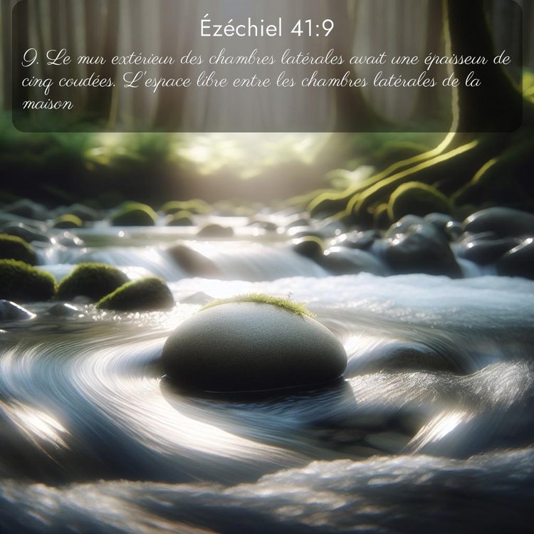 Segond Ézéchiel 41:9