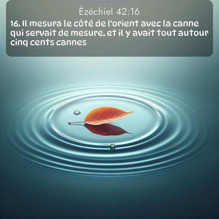 Segond Ézéchiel 42:16