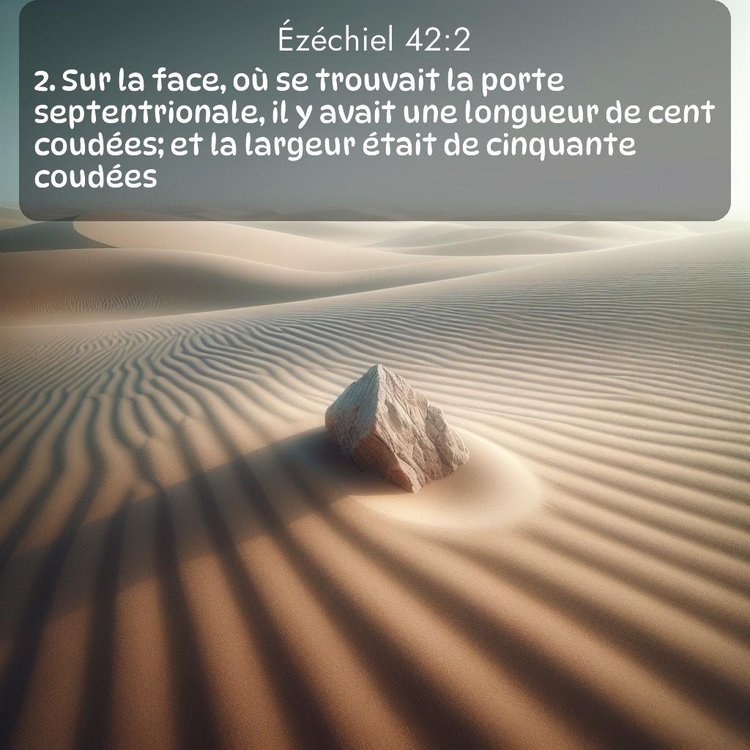 Segond Ézéchiel 42:2