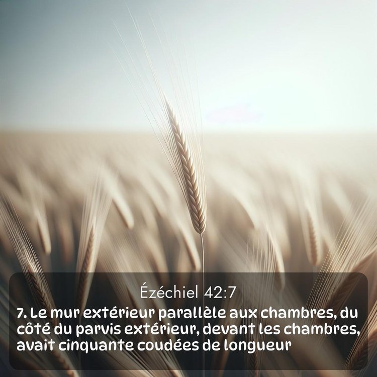 Segond Ézéchiel 42:7