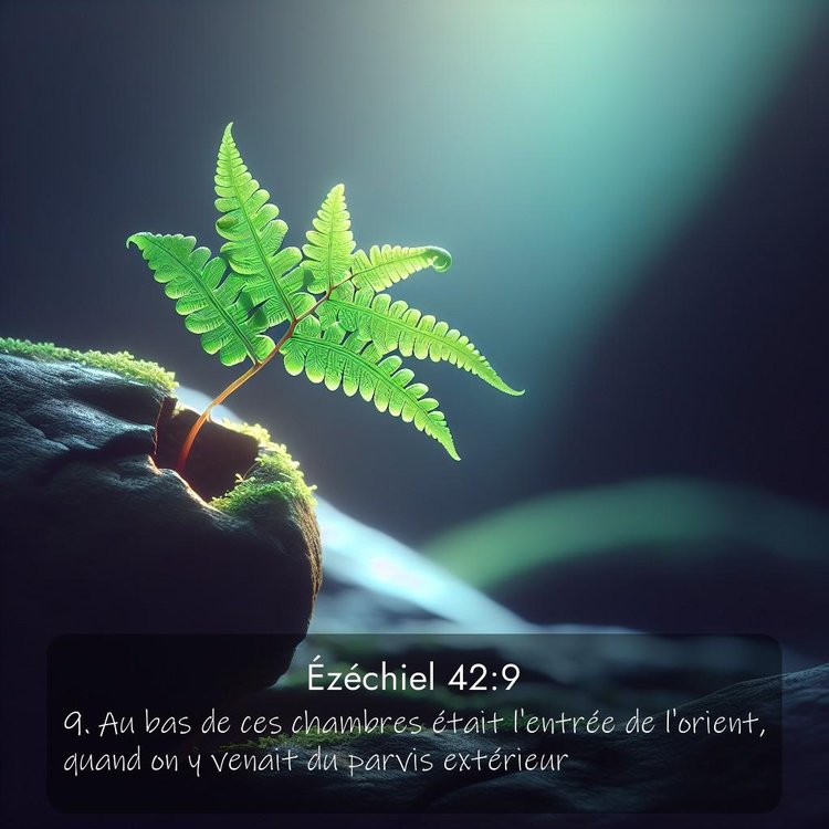 Segond Ézéchiel 42:9