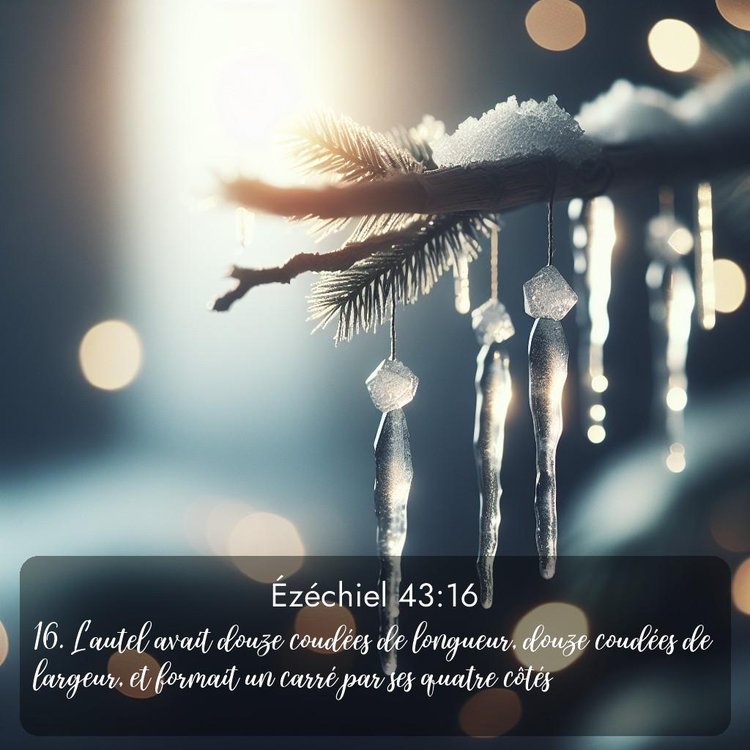 Segond Ézéchiel 43:16