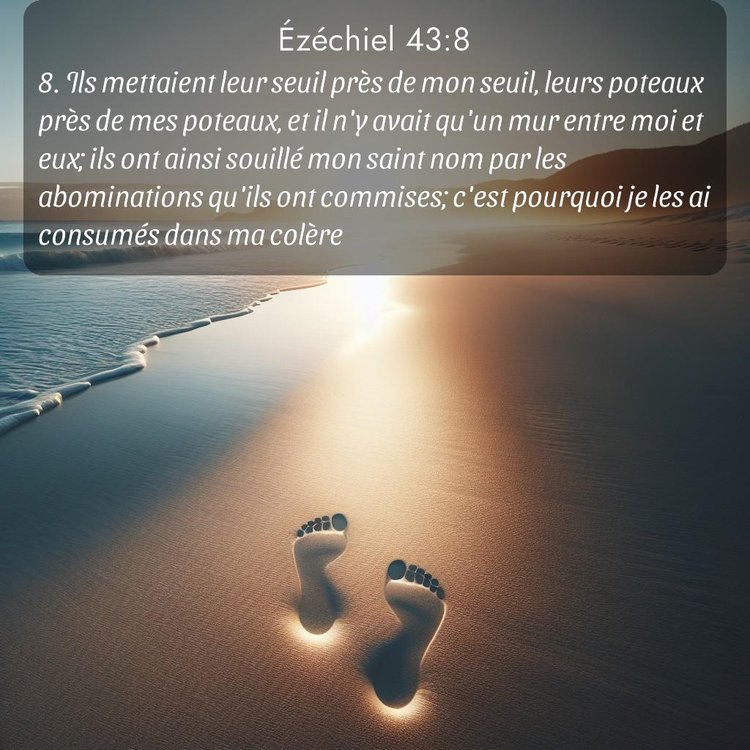 Segond Ézéchiel 43:8