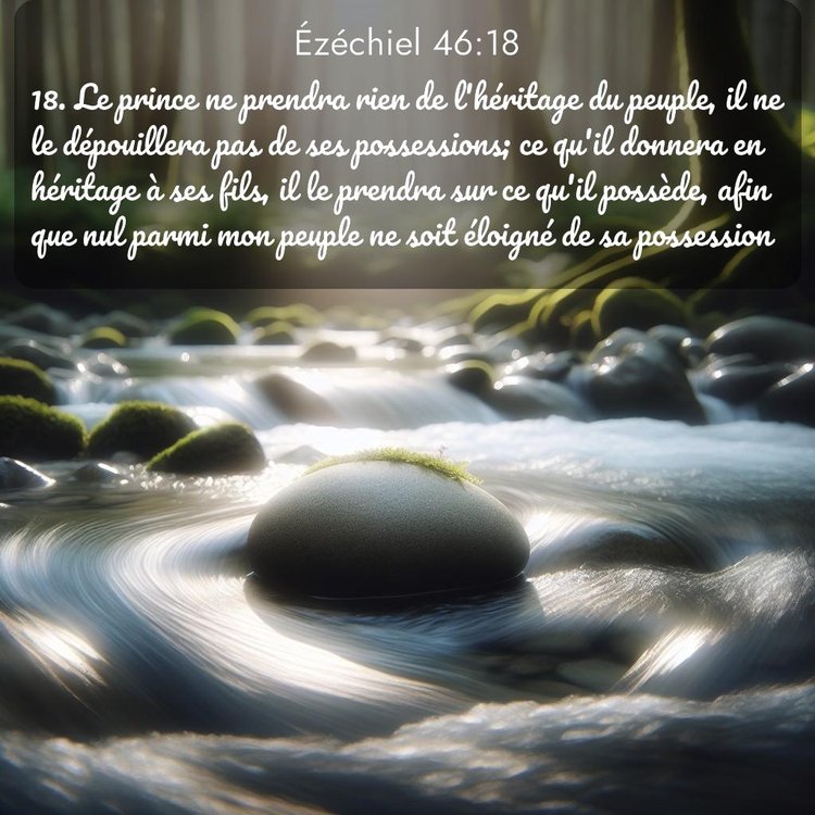 Segond Ézéchiel 46:18