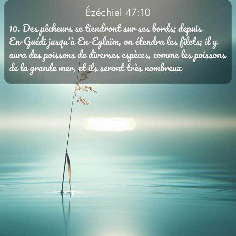 Segond Ézéchiel 47:10