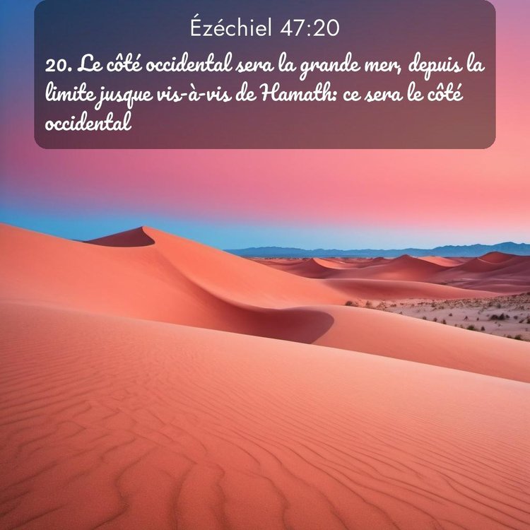 Segond Ézéchiel 47:20