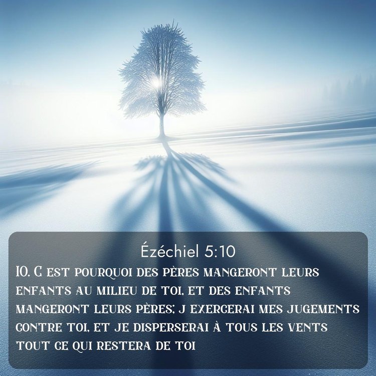 Segond Ézéchiel 5:10