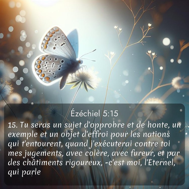 Segond Ézéchiel 5:15