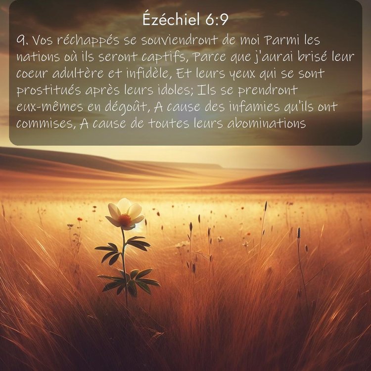 Segond Ézéchiel 6:9